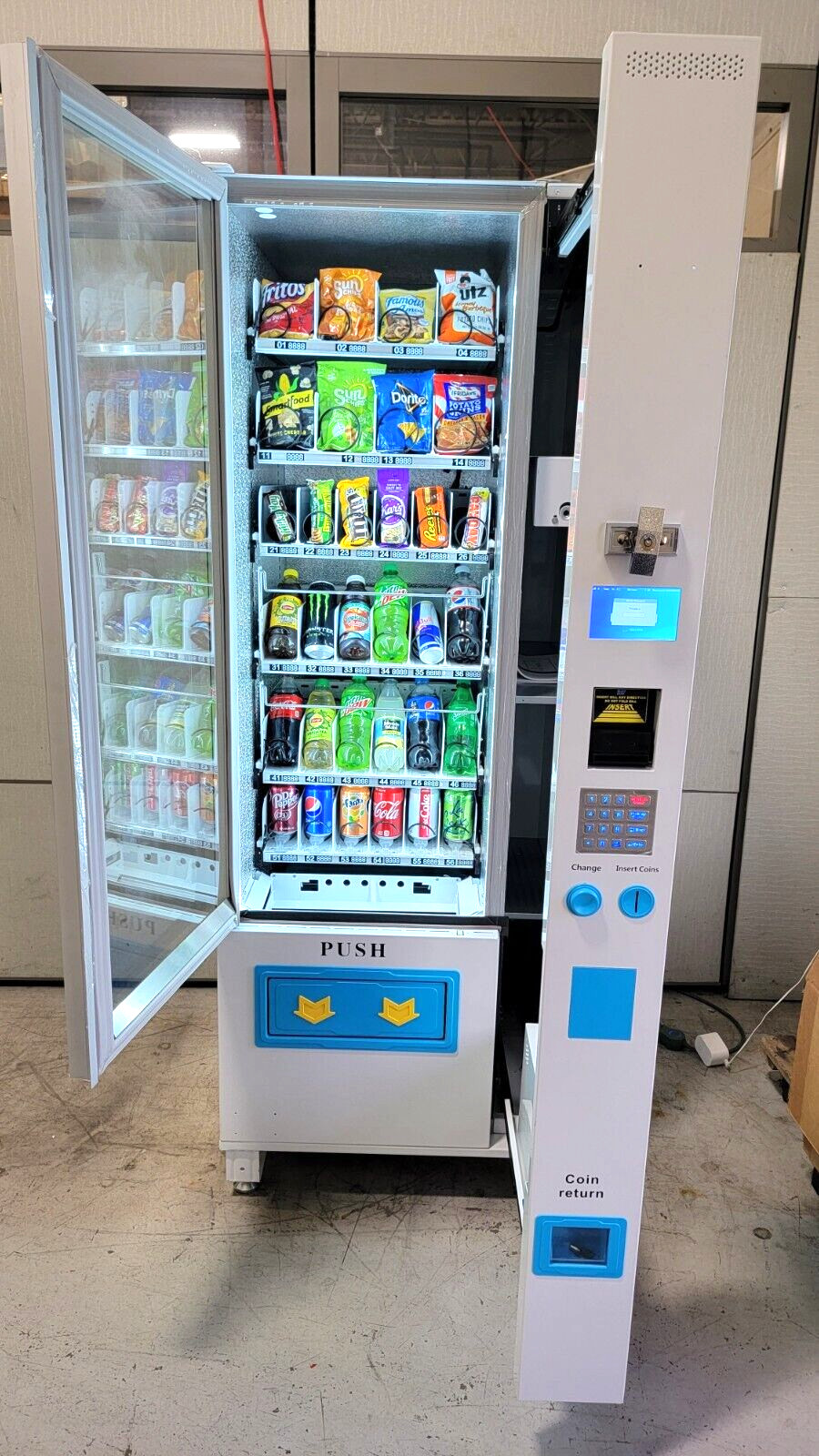 TVC-VC Combo vending machine slim with 1 year warranty BEST VALUE ON EBAY!