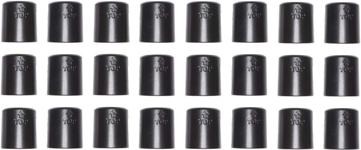Universal Plastic Wire Shelf Clips, 24 Pack