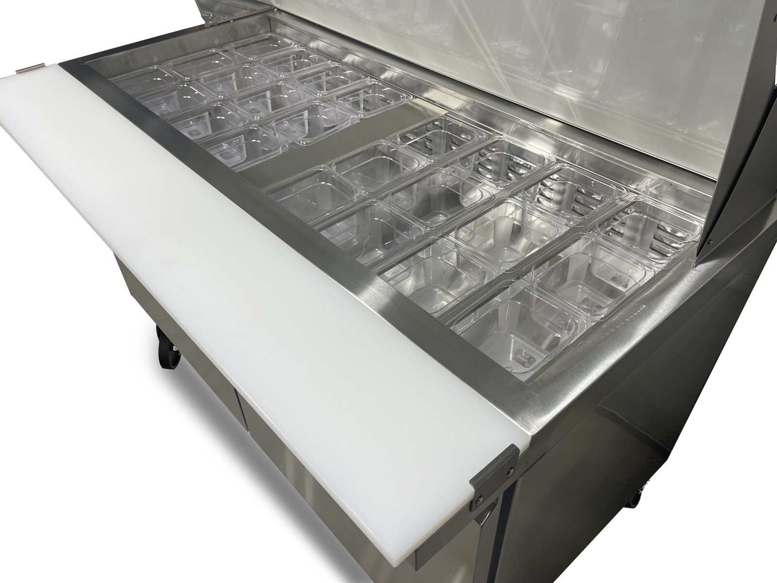 60″ SANDWICH PREP UNIT PREP TABLE Cooler 60 5′ MEGA TOP 24 Pan Refrigerator NEW