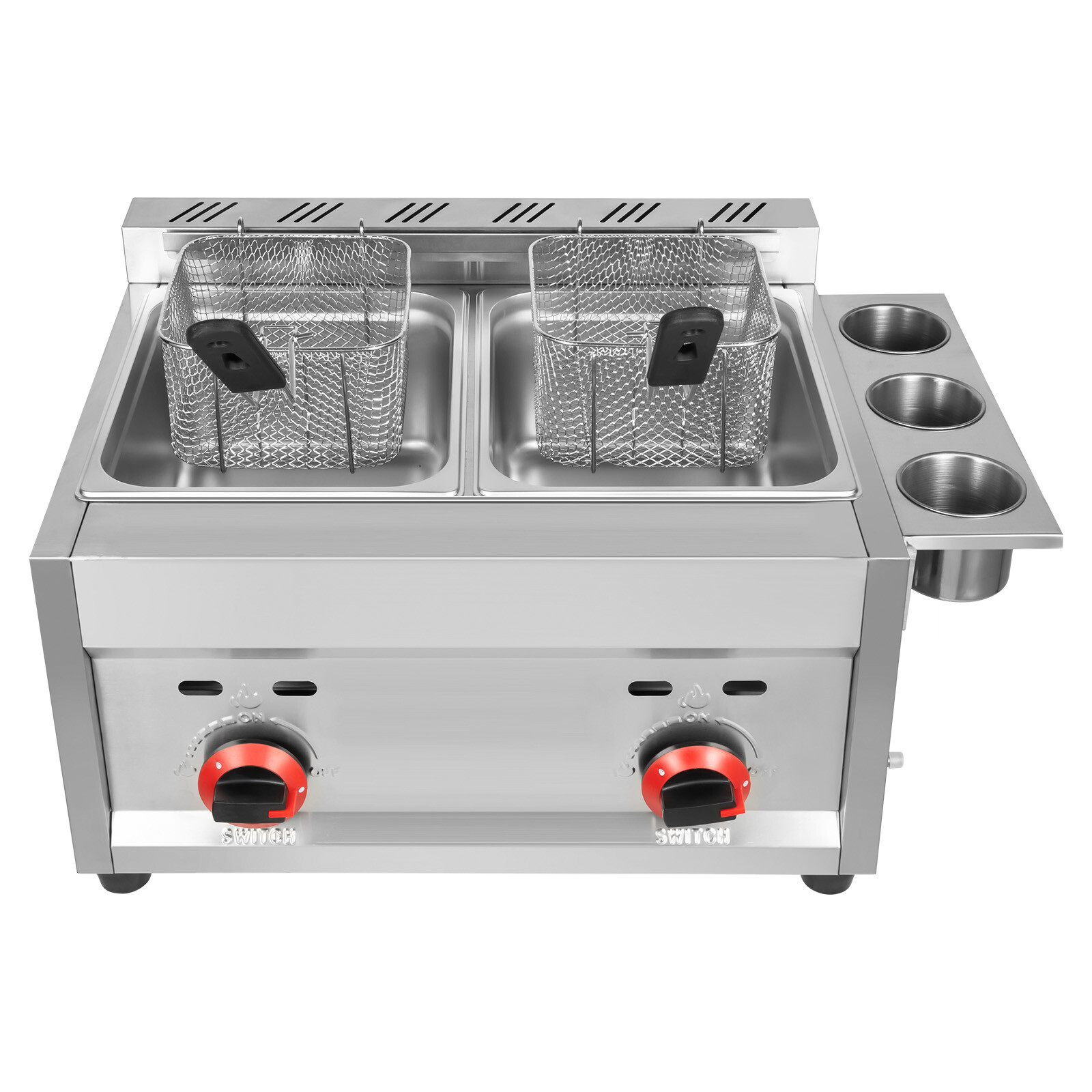 12L Commercial Countertop Gas Fryer Liquefied Petroleum Gas Fryer Cooker