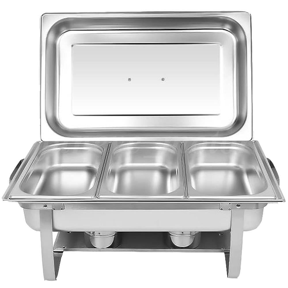 6/8/10X 9Qt Chafing Dish Buffet Set 316 Stainless Steel Chafer for Catering full