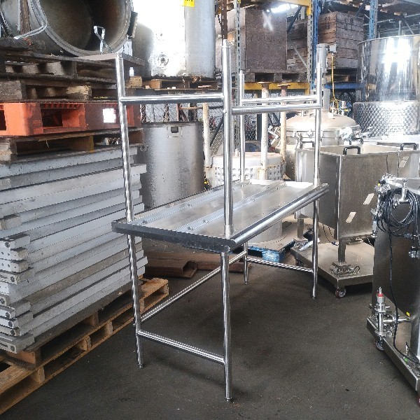 Open Base Stainless Steel Work Table