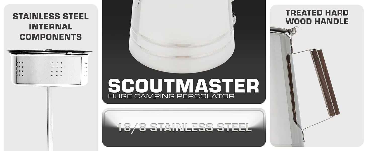 Scoutmaster Coffee Percolator Camping — The Ultimate Camping Coffee Maker [24