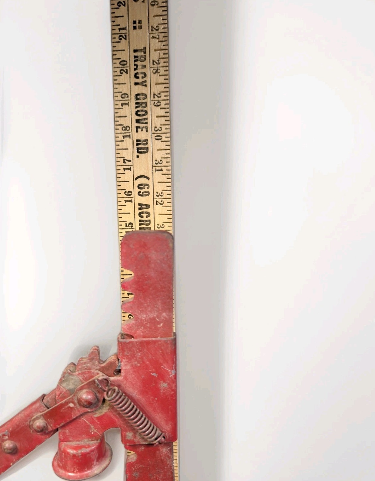 Climax Vintage Prohibition Era Red Metal Bottle Capper Industrial Farmhouse 16″