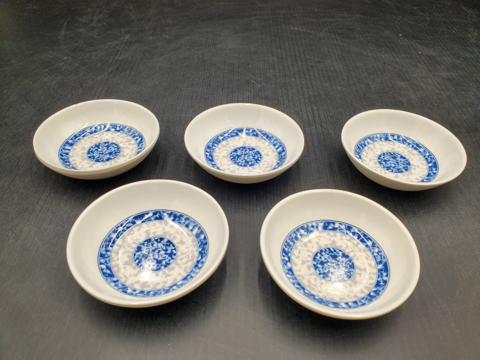 🍴🍽️🍴Thunder Group 1101 Melamine Sauce Dish 1 oz 2.75″ Set of 5 Blue Dragon