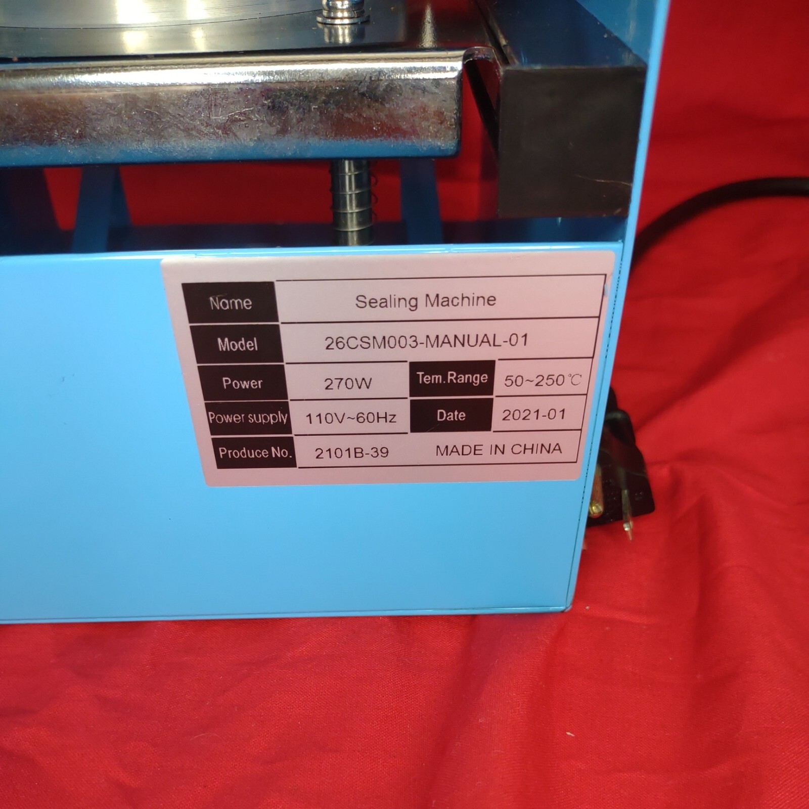 Manual Cup Sealer Electric Plastic Paper Cup Sealing Machine 300-500 Cups/H. N-G