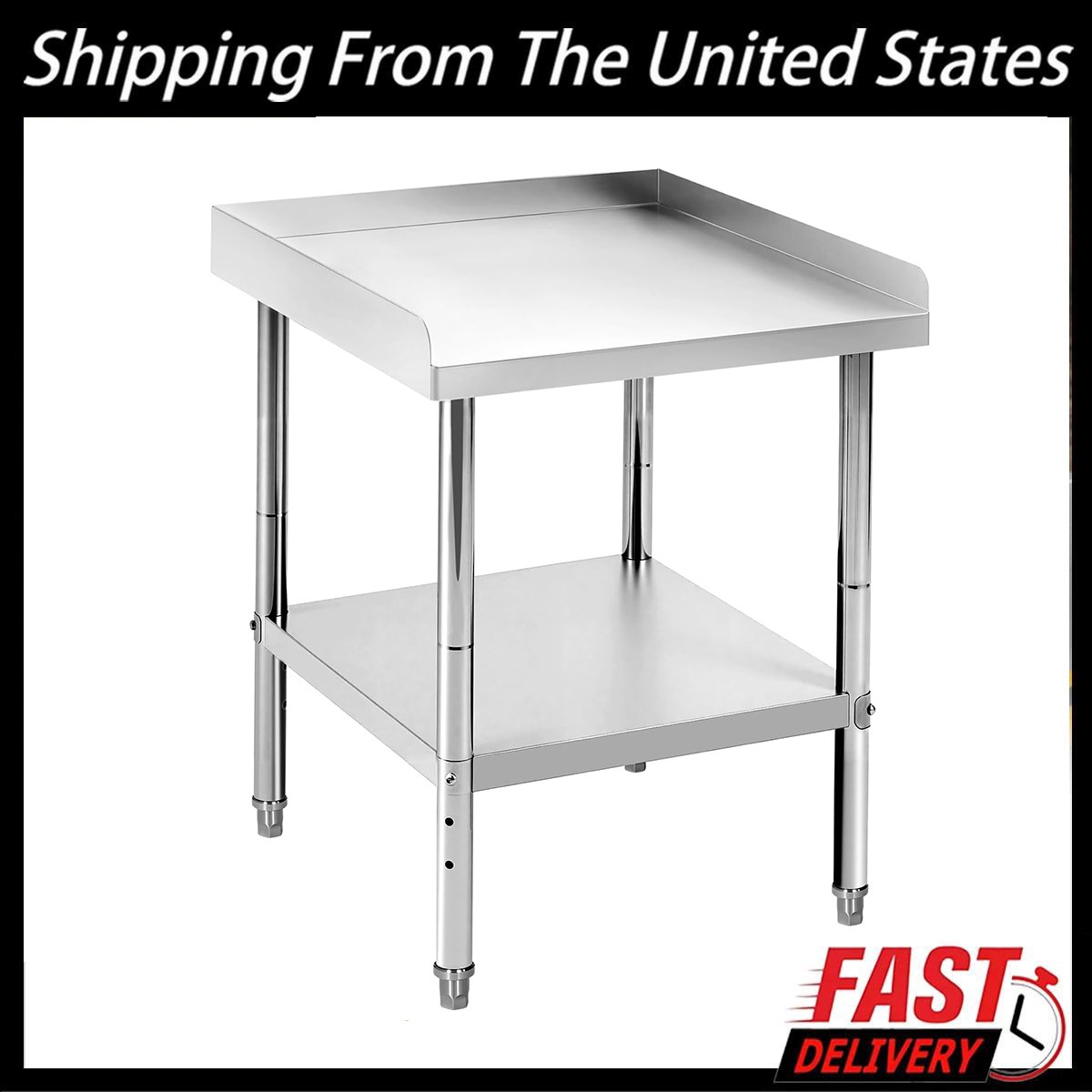 24 » x 24″ Stainless Steel Work Prep Table Heavy Duty for Kitchen Restaurant