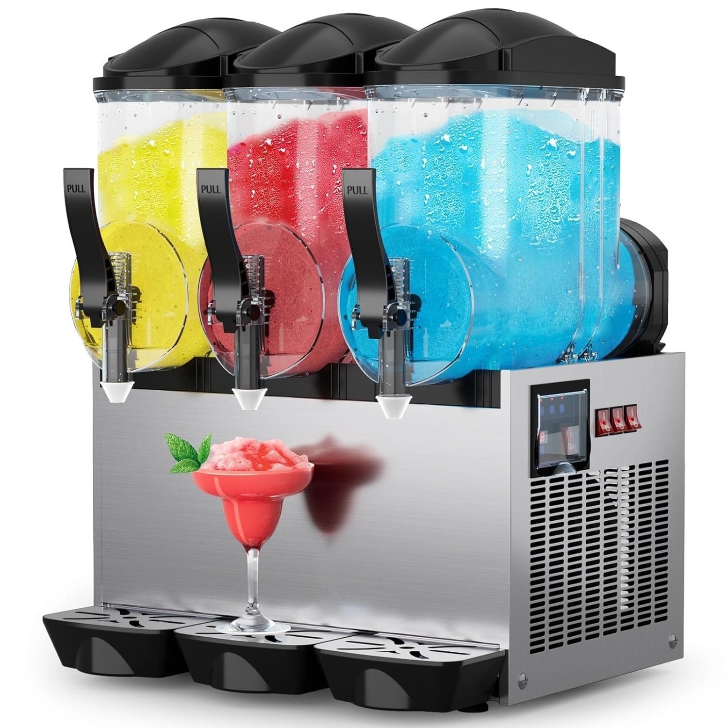 15L x 3 Tank Commercial Slushy Machine Margarita Smoothie Frozen Drink Maker