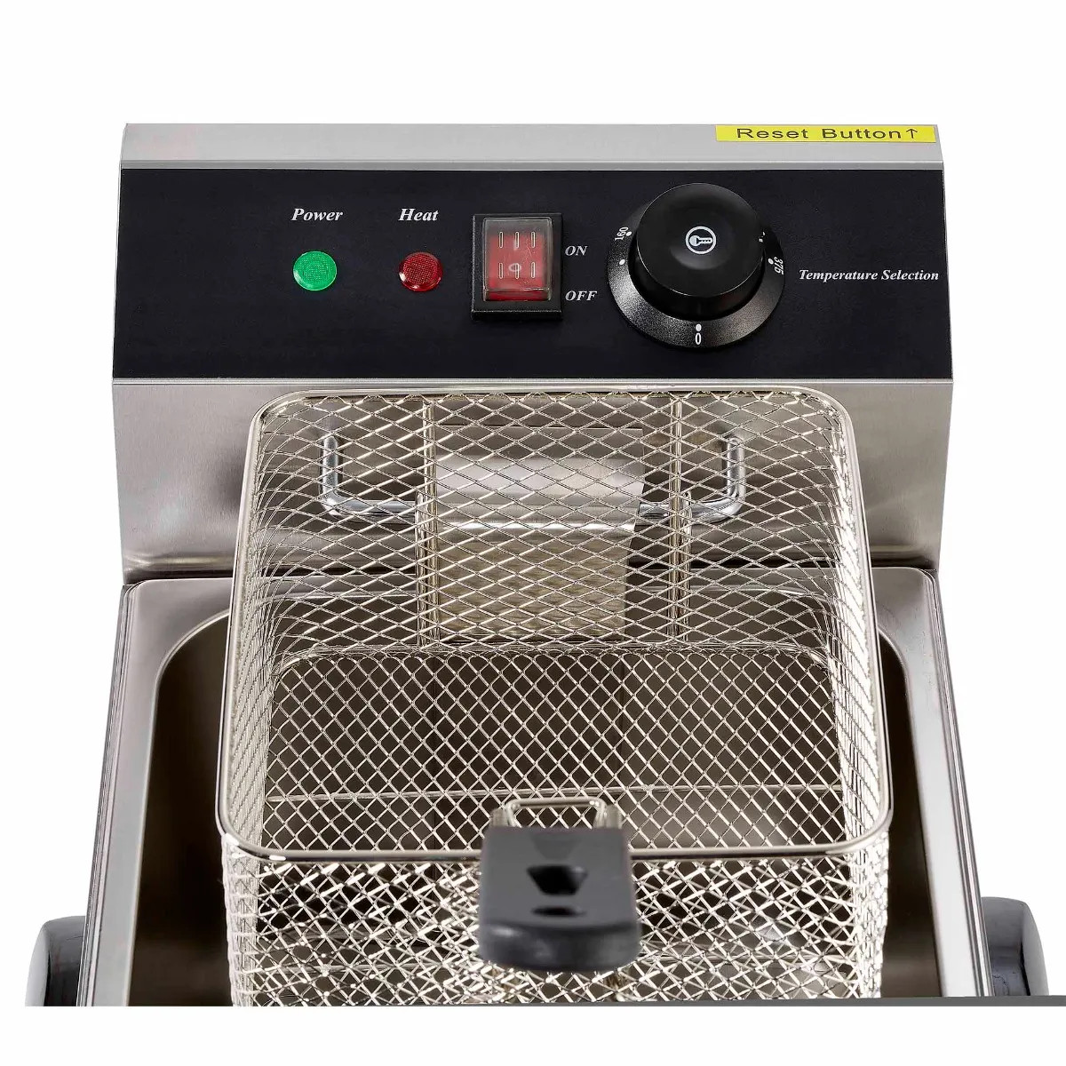 Patriot EF6L 15 lb. Light Duty 120V Electric Countertop Fryer 11-3/4″W With B…