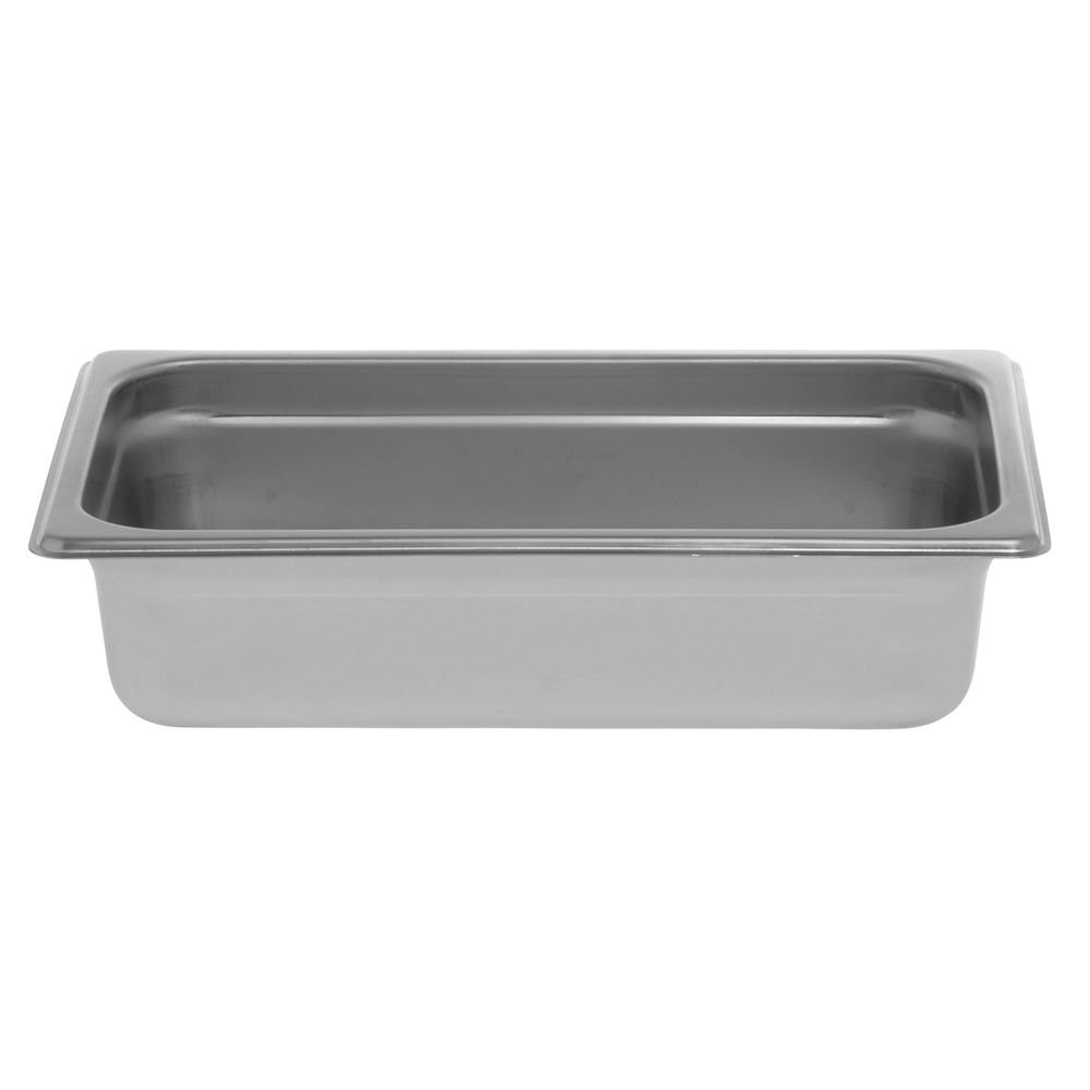 Kratos by Hubert 1/4 Size Steel Steam Table Pan 22 Gauge Stainless – 2 1/2″D
