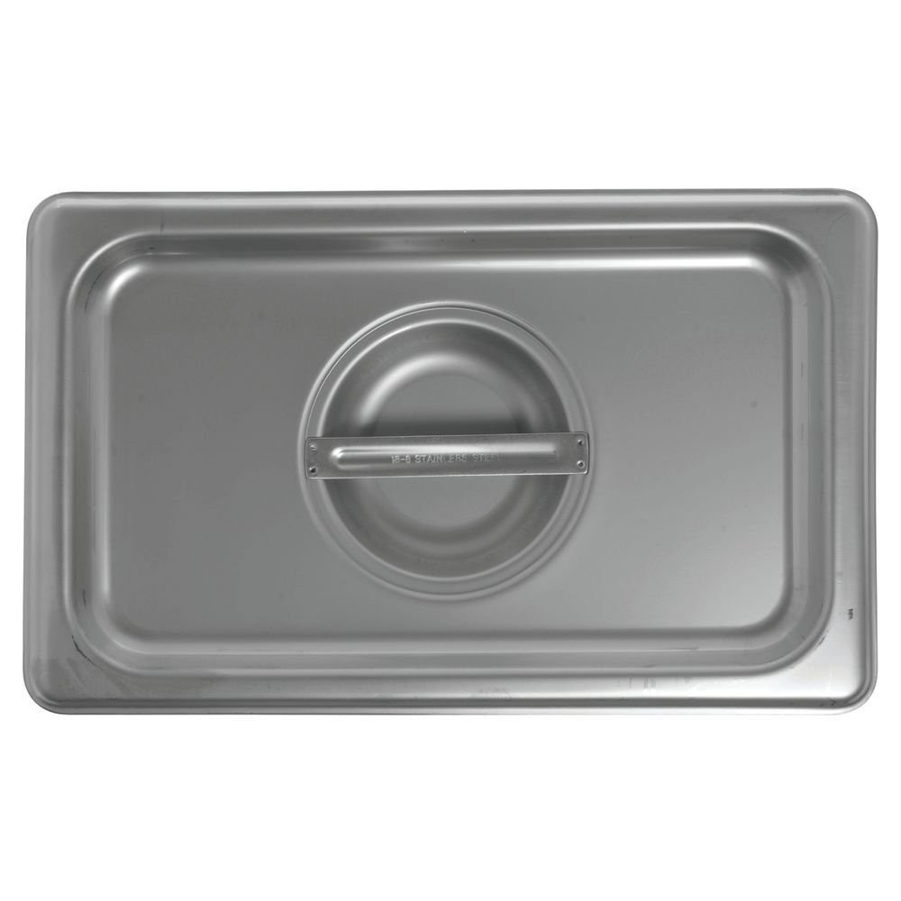 HUBERT Steam Table Pan 1/4 Size Cover 24 Gauge Stainless Steel