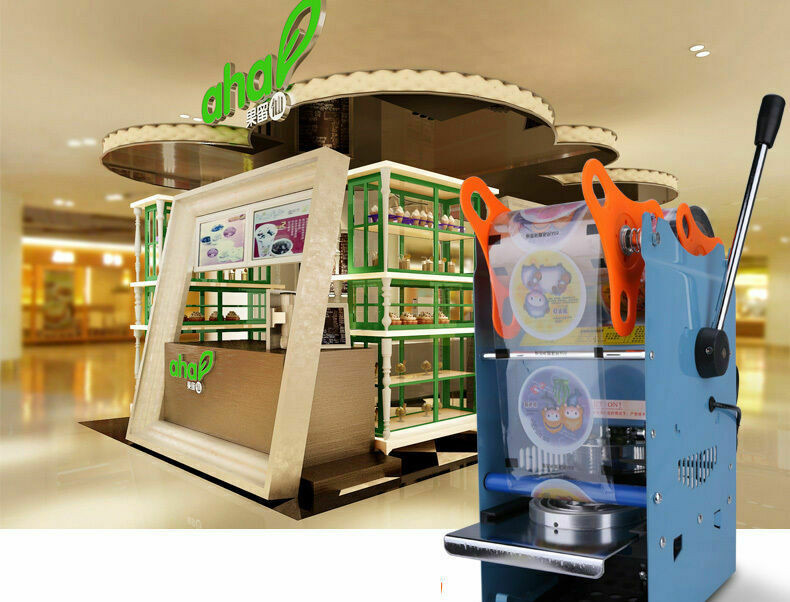 220V Manual Semi-automatic Cup Sealer Sealing Machine Bubble Tea Coffee 300Cup/h