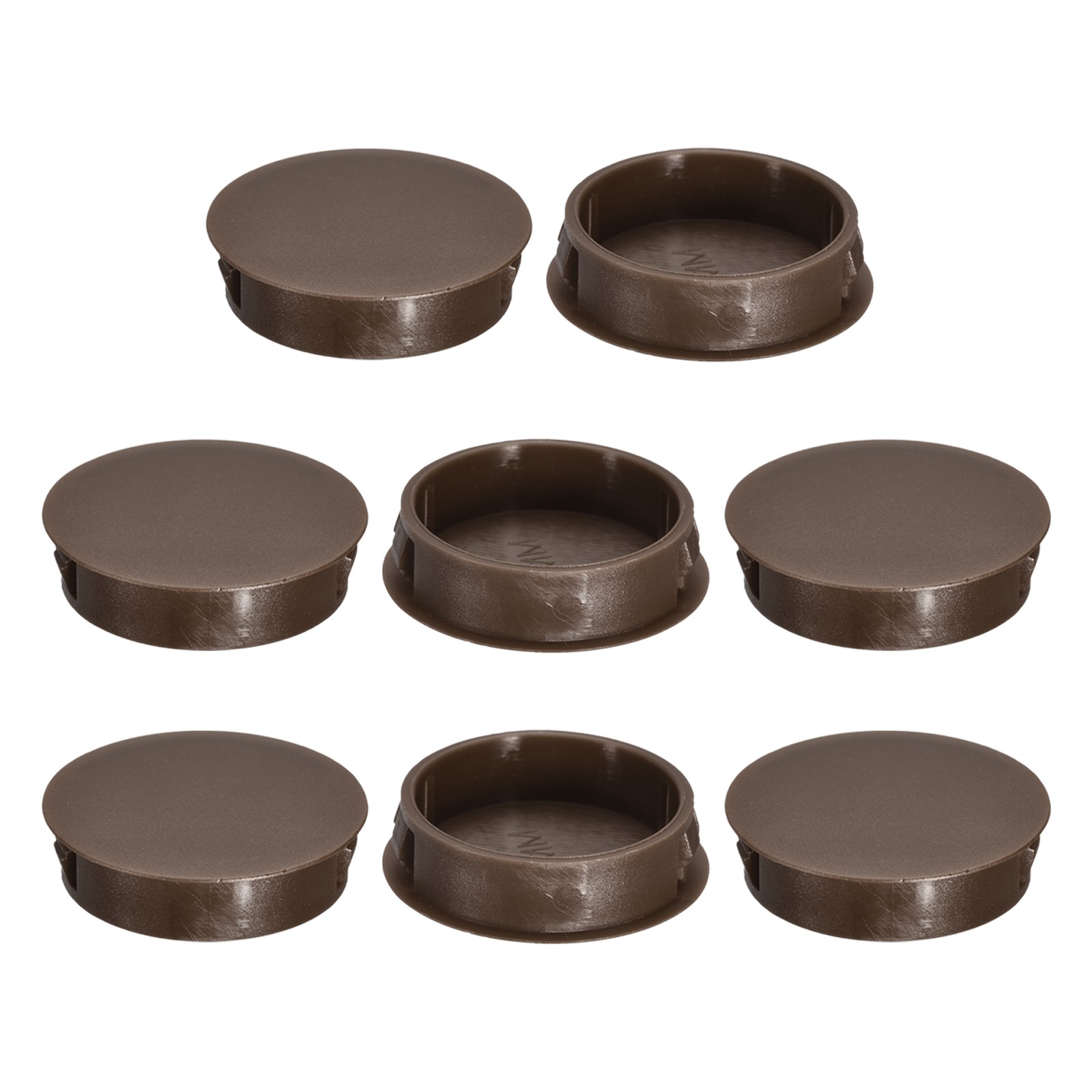 8Pcs 38mm(1-1/2″) Flush Type Panel Round Snap in Fastener Brown
