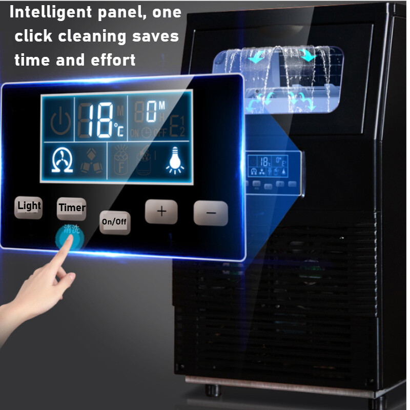 40 Ice Grid Portable Self-Cleaning Electric Automatic lce Maker Machine 110lbs
