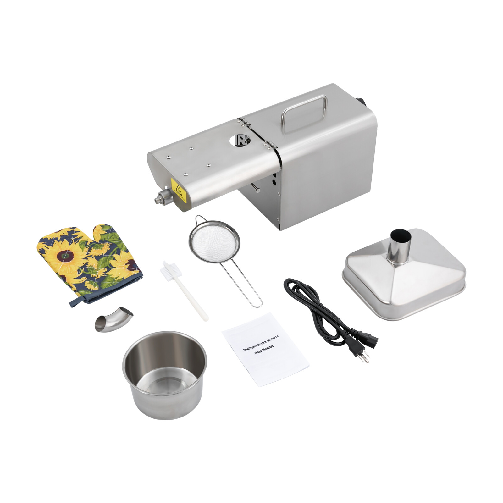 Automatic Nut Flax Seeds Oil Press Machine Cold and Hot Oil Extractor 610W 110V