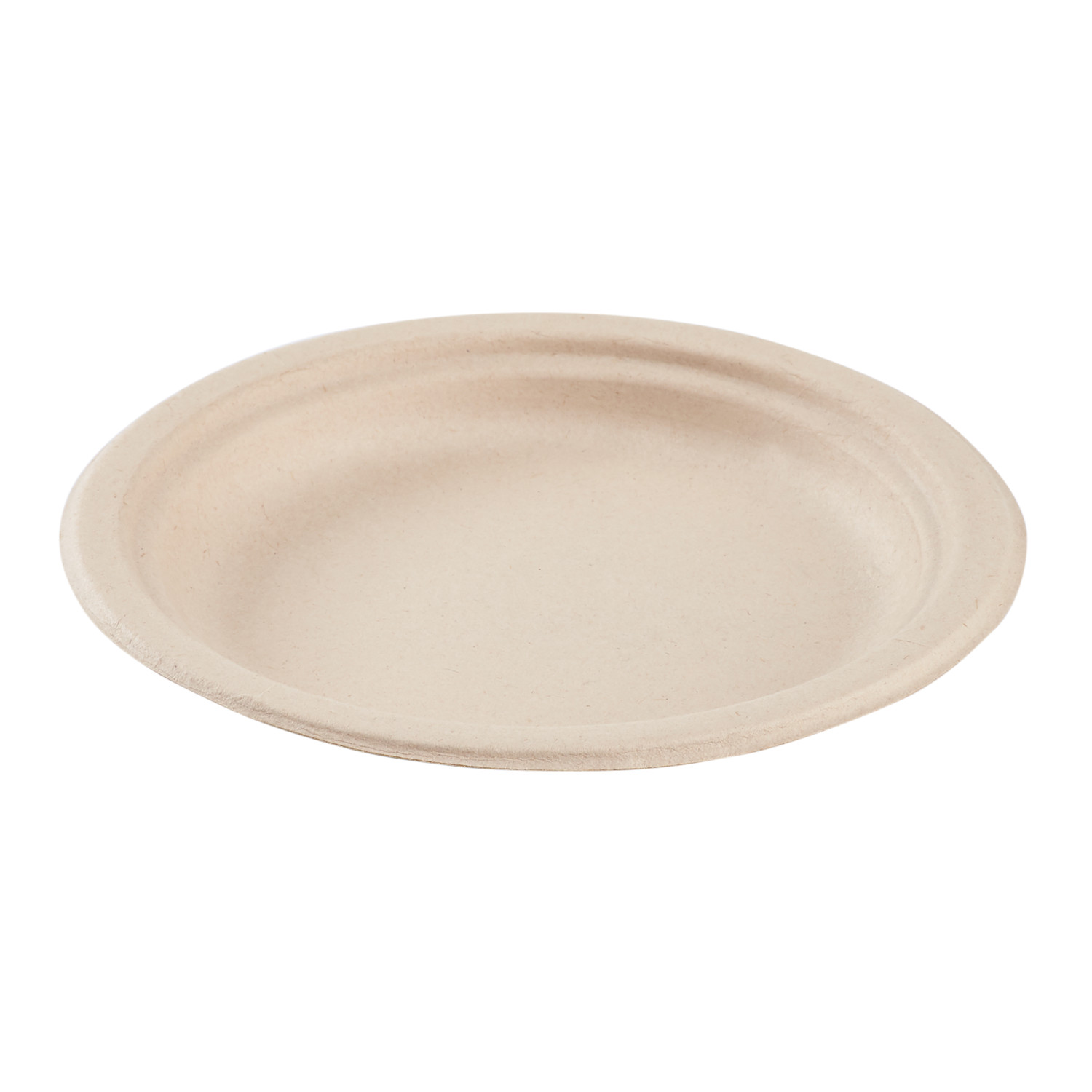 Karat Earth 6» PFAS Free Bagasse Round Plates,Natural – 1000 ct, KE-BPR06N-1CFF