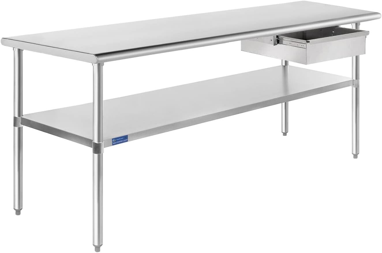 Commercial Stainless Steel Metal Work Table with Drawer