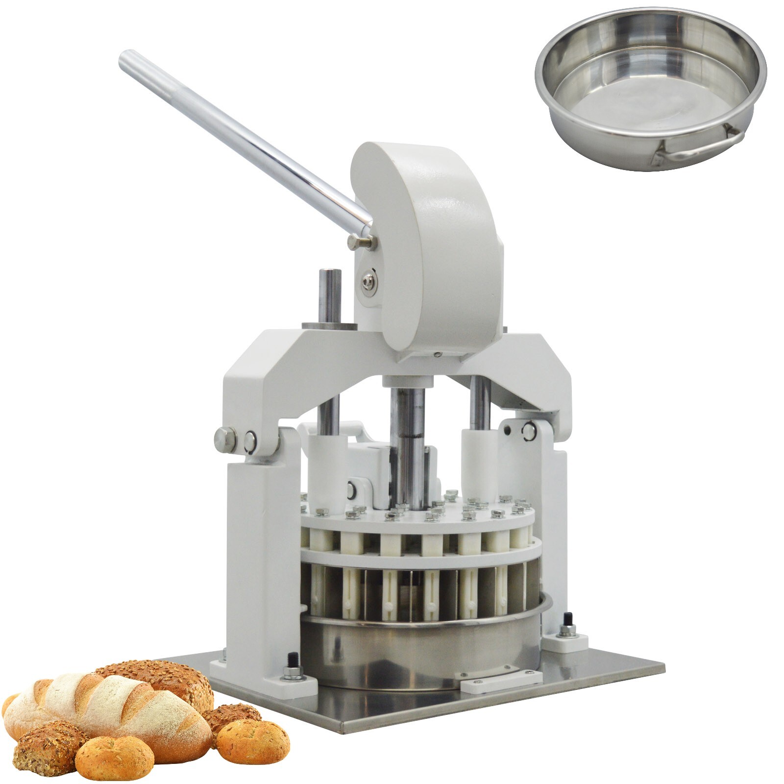 40PCS Countertop Manual Dough Divider Cutter Bakery & Dough Dividing Machine