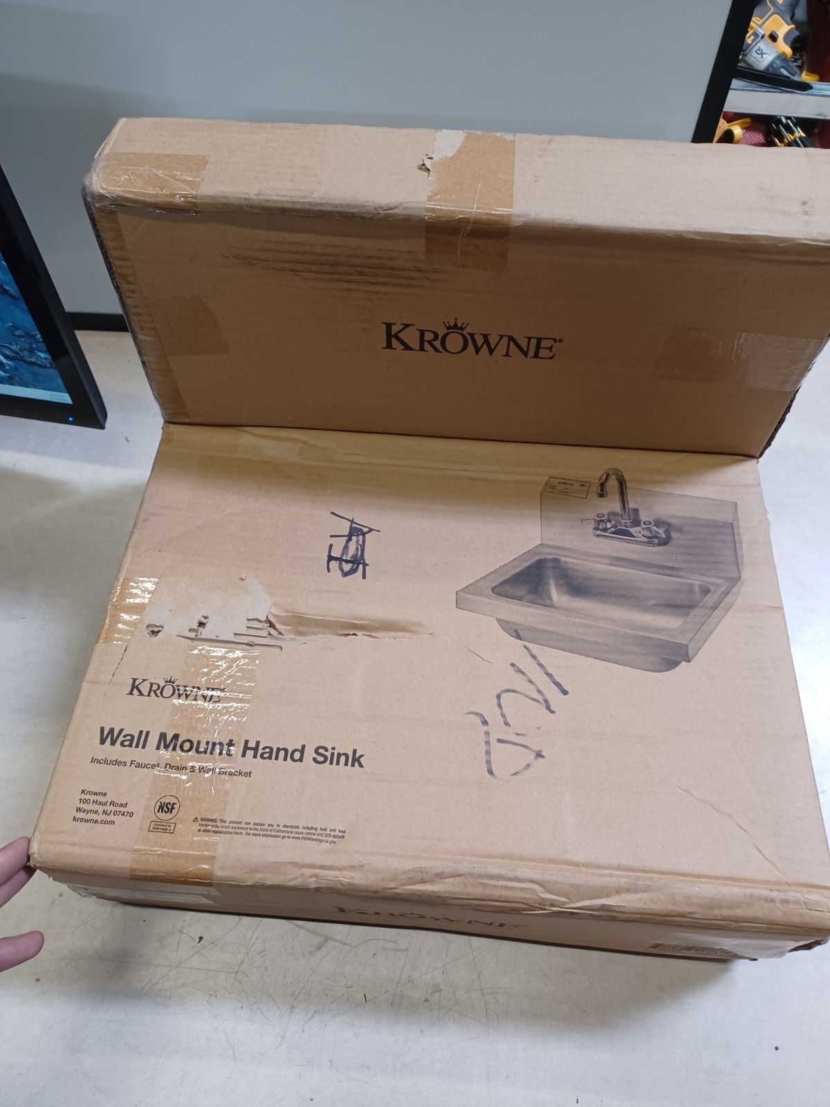 Krowne HS-2L Krowne 16″ Wide Hand Sink Compliant HS-2L