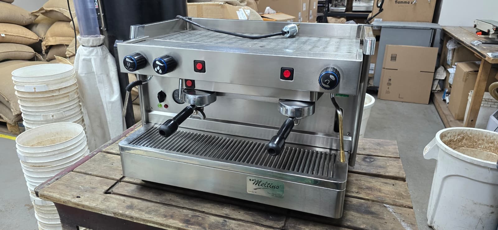 NEW 2 Group Stainless Steel Commercial Espresso Cappuccino Machine Handmade