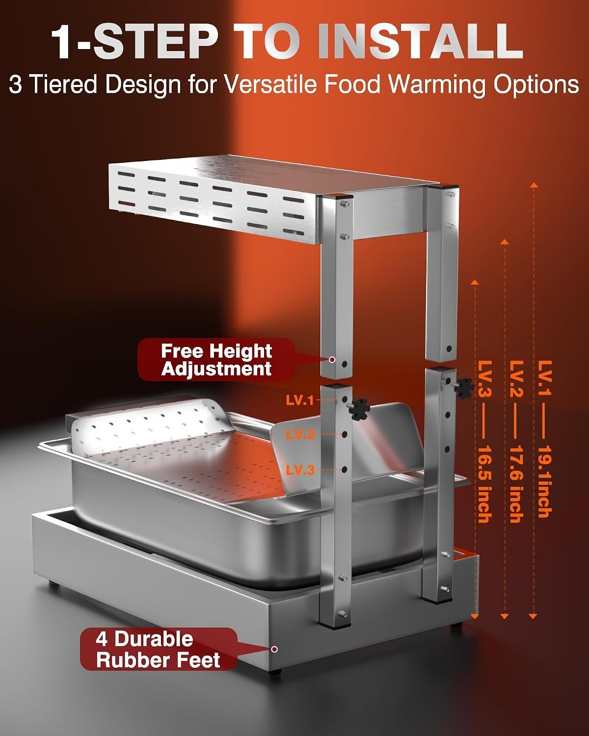 Professional French Fry Warmer – Efficient Temperature Control for Restaurants
