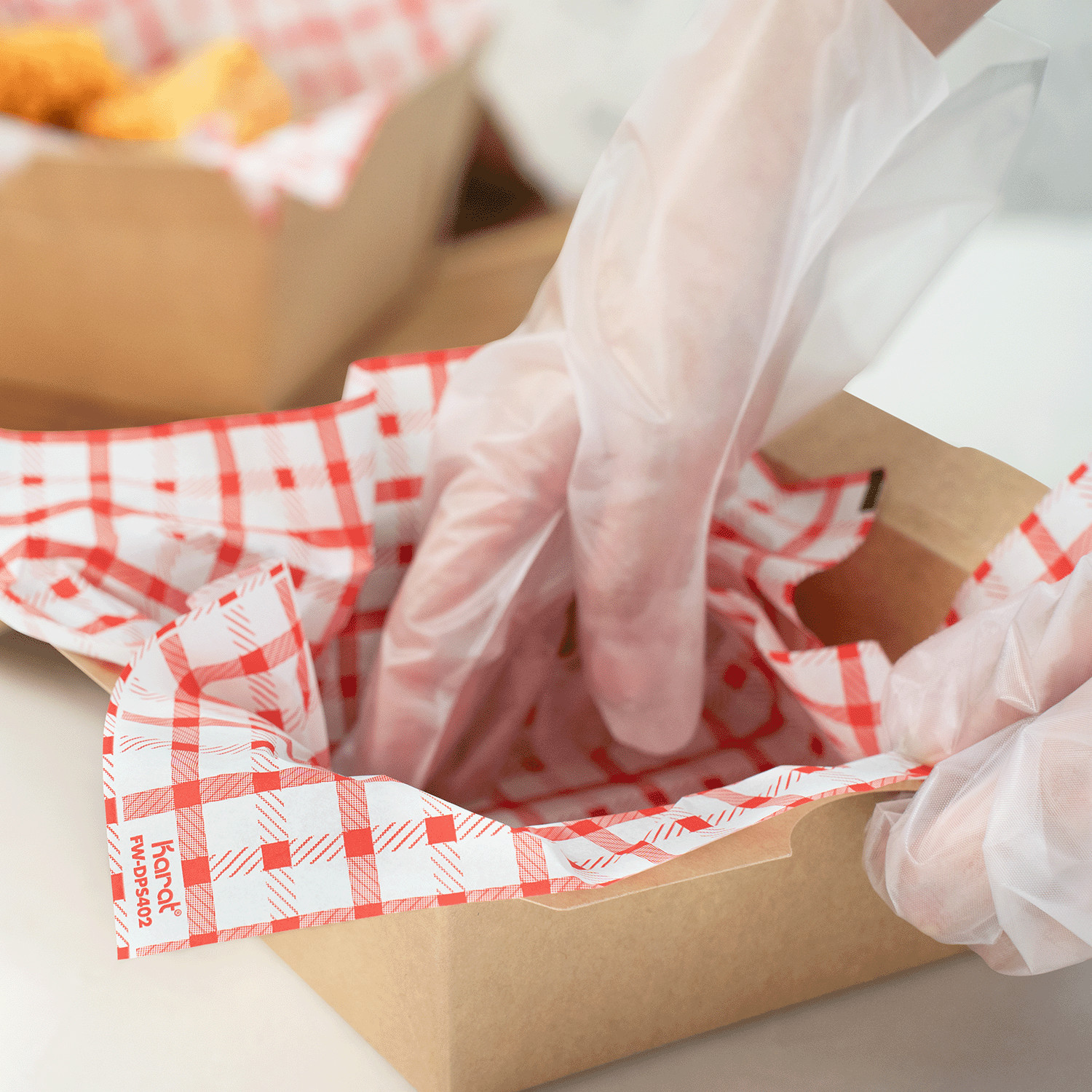 Karat 12″ x 12″ Deli Wrap / Paper Liner Sheets – Shepherd’s Check – 5,000 pcs,