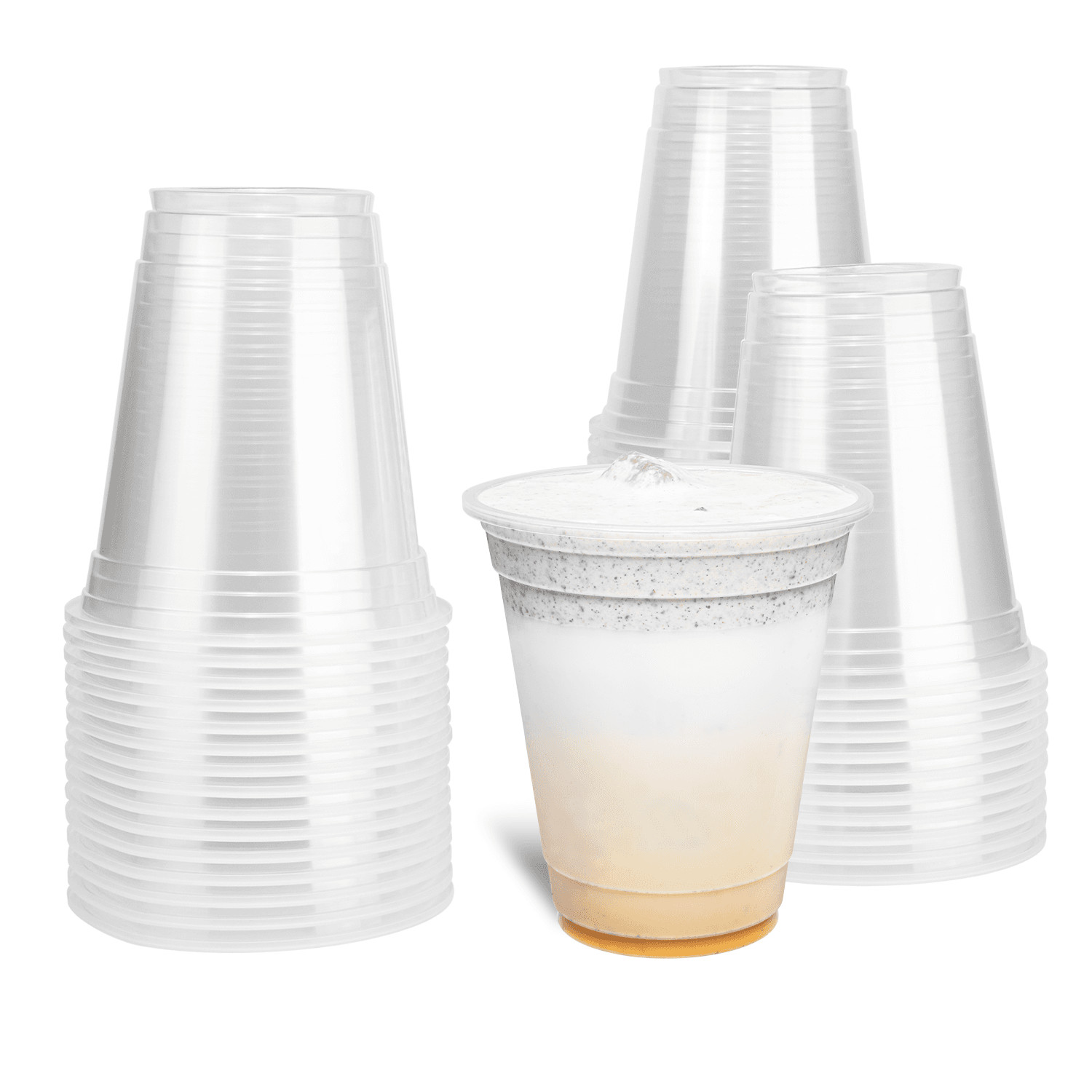 Karat 12oz PP Plastic U-Rim Cold Cups (95mm) – 2,000 ct, C1010 (Karat)