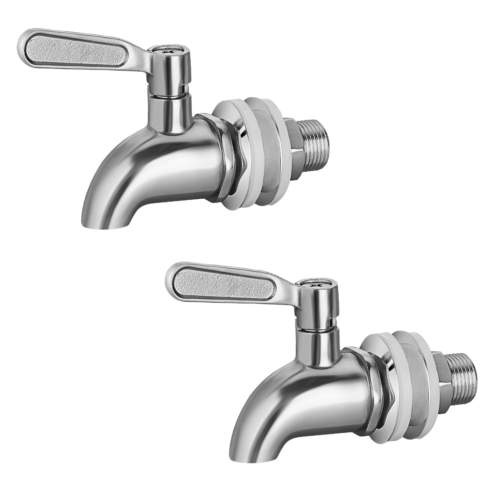 BTSKY 2 Pack Stainless Steel Beverage Dispenser 2 Pack, Sliver-2