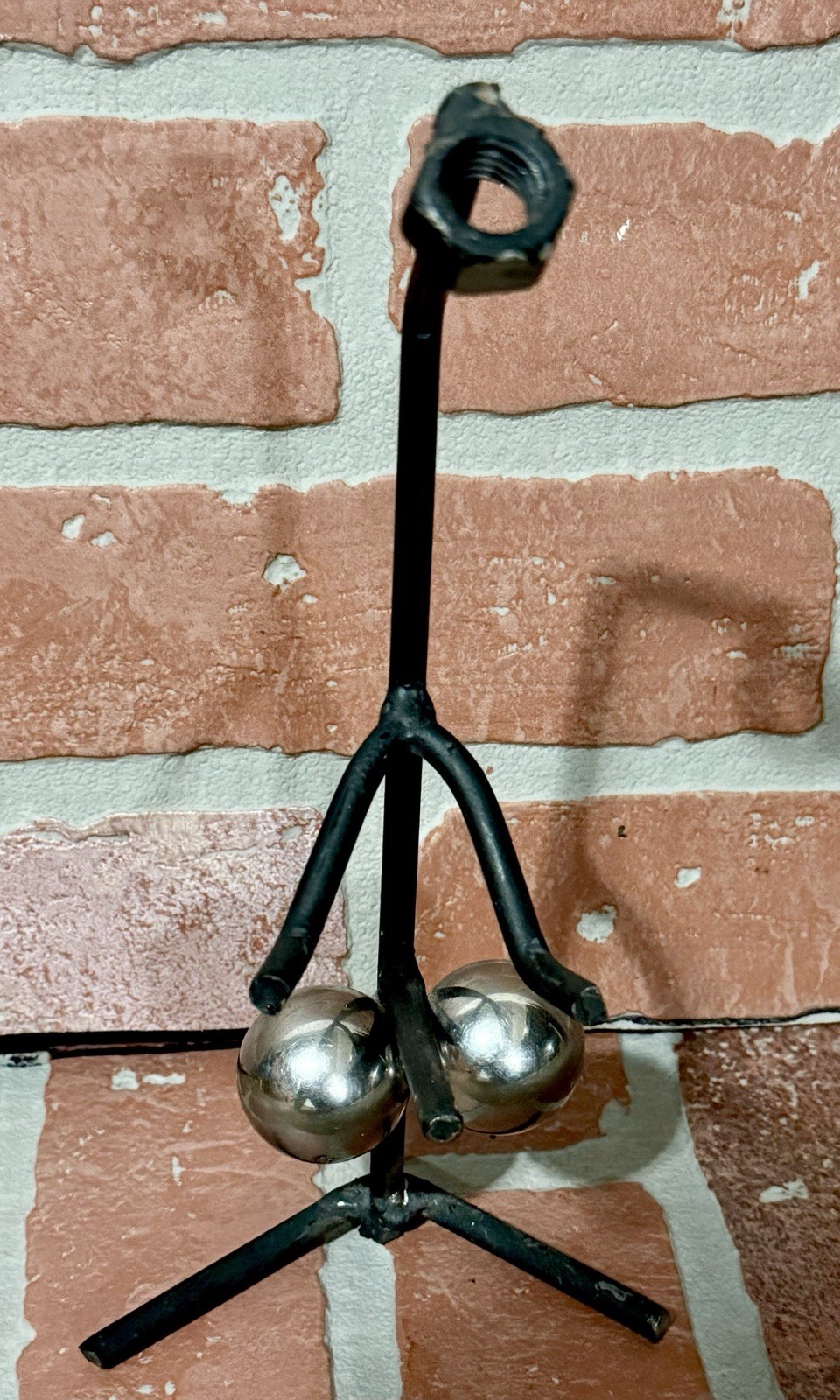Unique “Big Balls” Welded 9” Stick Figure Hot Dog Griller Lively BBQ Centerpiece