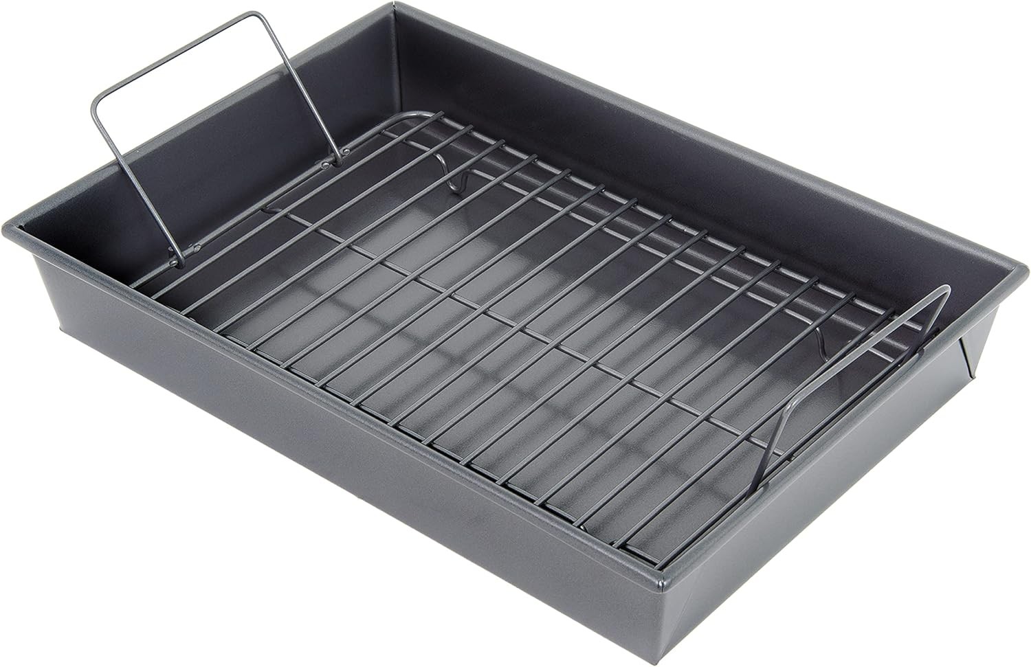 Chicago Metallic 16947 Professional Roast Pan with 13-Inch-by-9-Inch, Gray