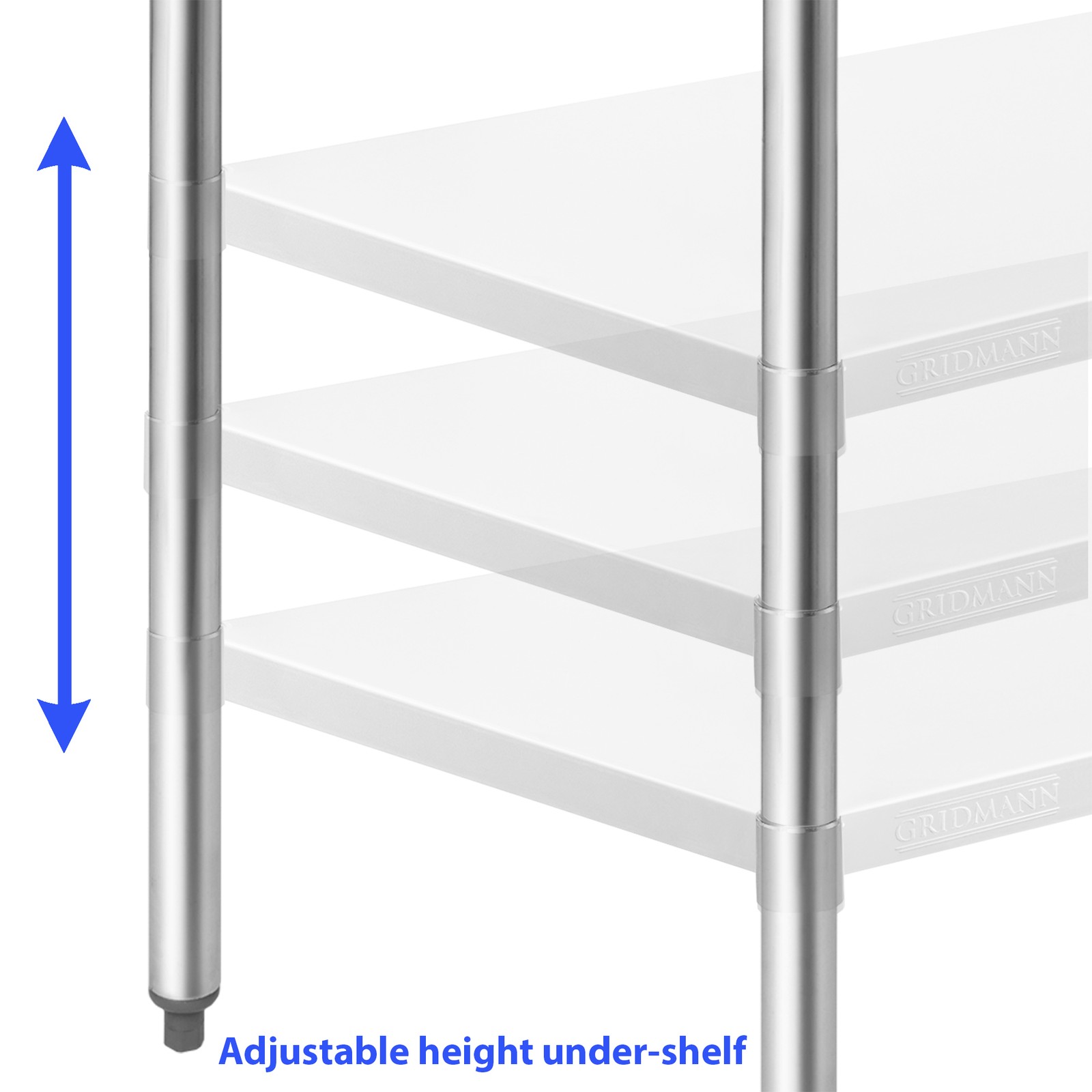 Stainless Steel 24″ x 48″ NSF Kitchen Restaurant Prep Table w Backsplash Casters