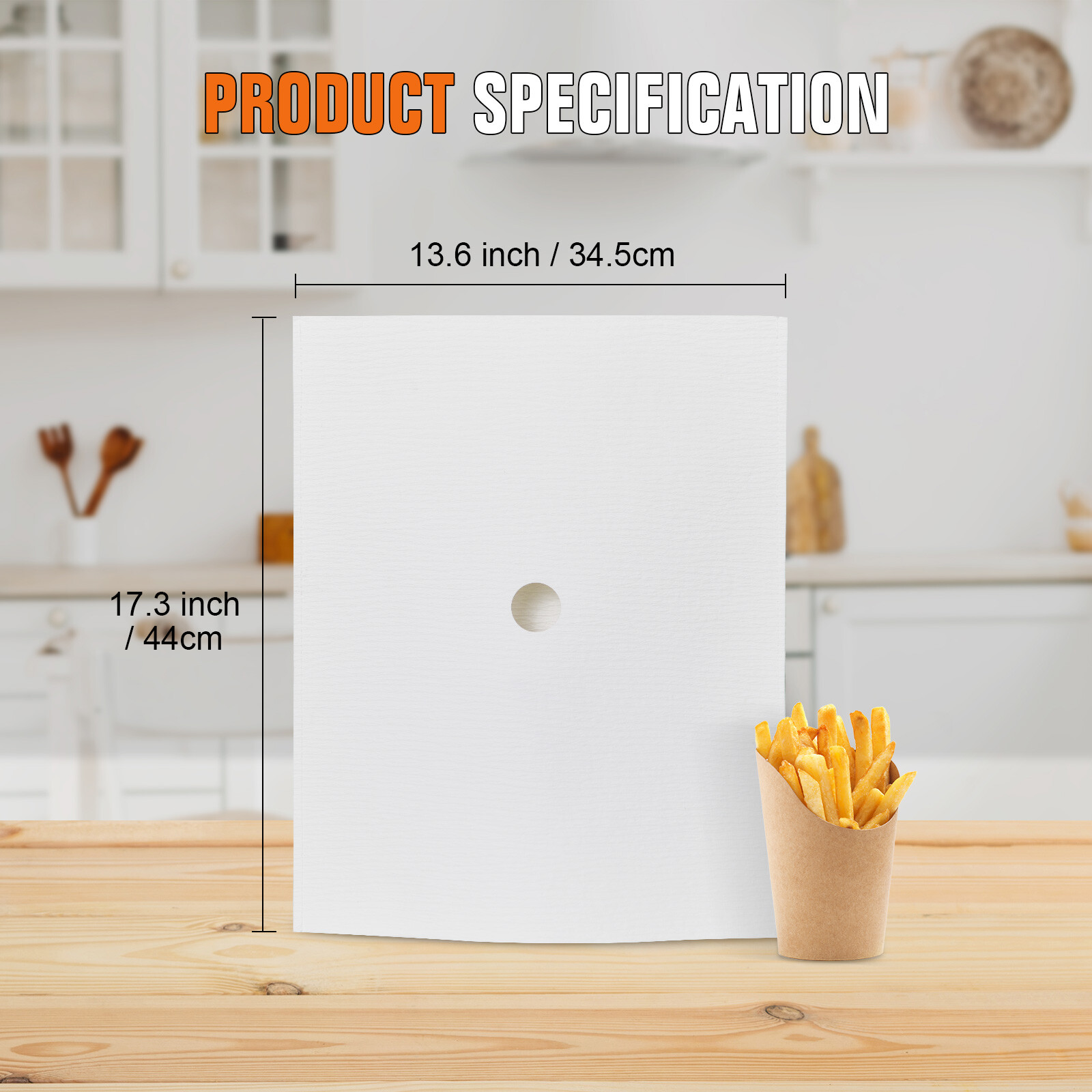 Hakka 10 Pack Fryer Oil Filter Paper Deep Fryer Envelope Sheet 17.3 in x 13.6 in