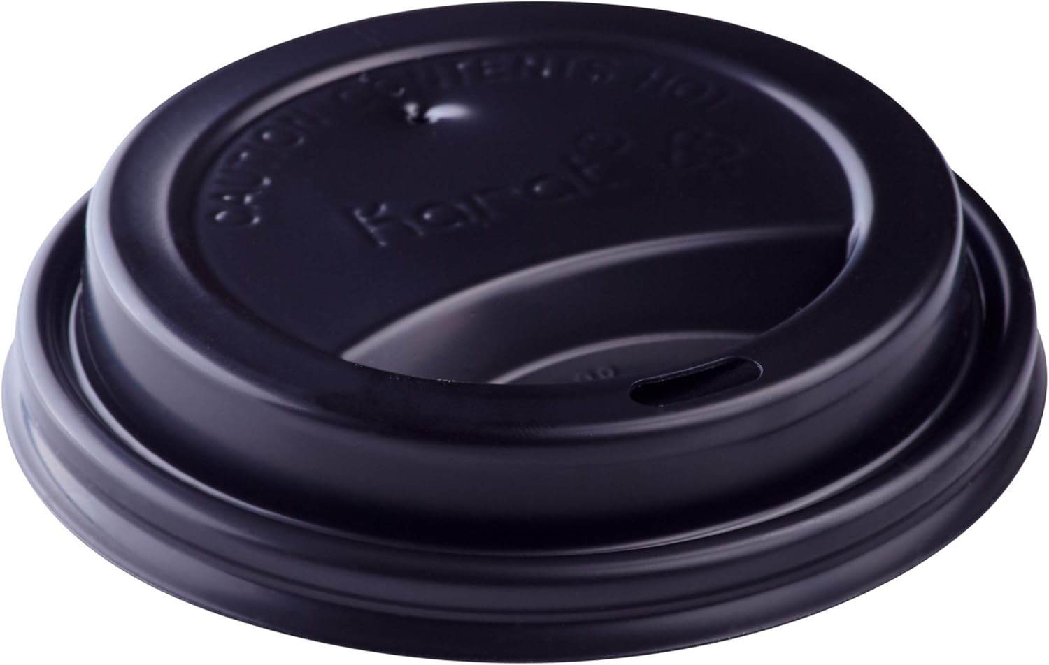 Karat 10-24 Oz. Coffee Cup Sipper Dome Lid – Black (90Mm) – 1,000 Ct