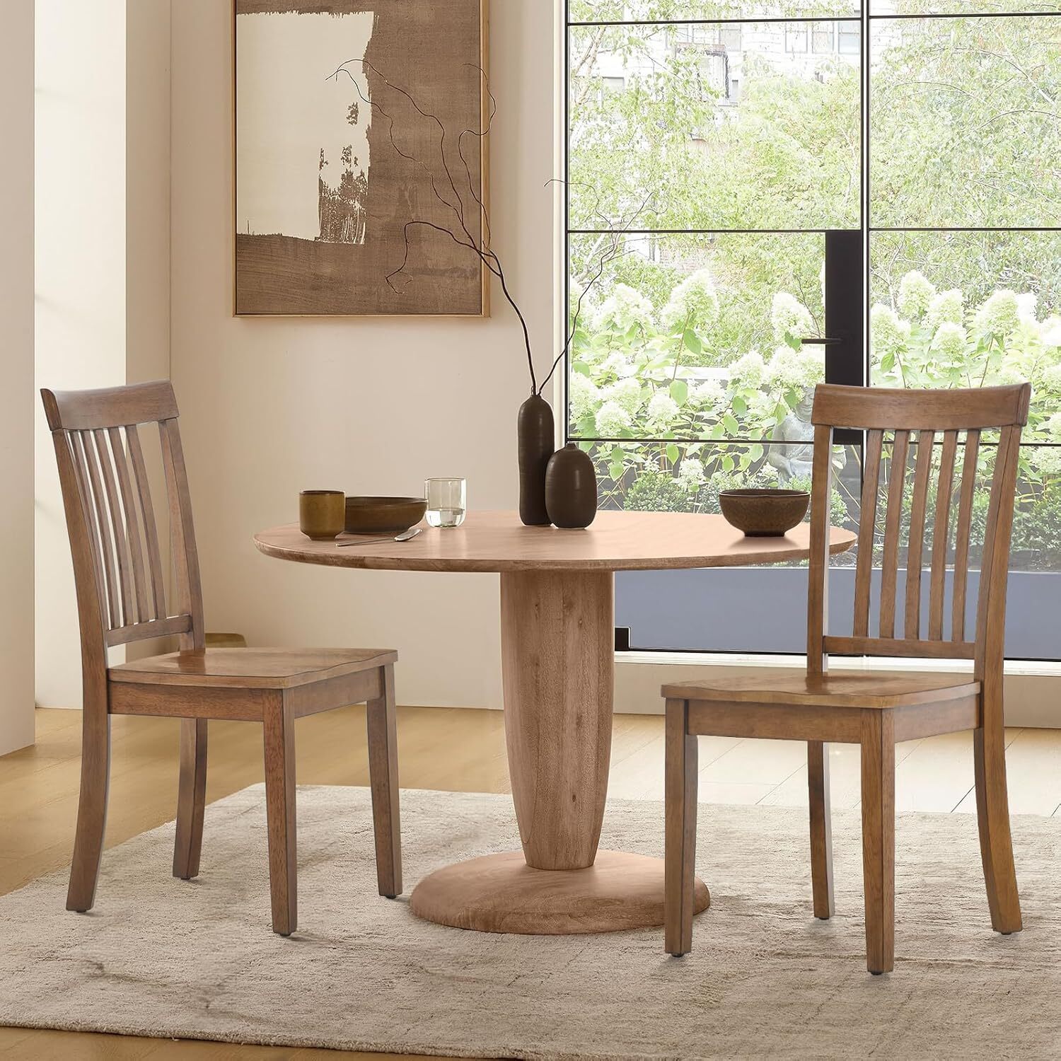 COLAMY Dining Chairs Set of 2/4/6, Spindle High Back Windsor Kitchen Side Chair