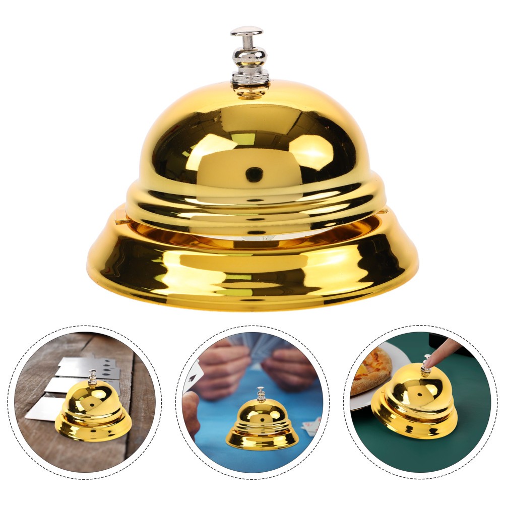 Pressing Service Bell Metal Reception Bell for Kitchen Restaurant Bar