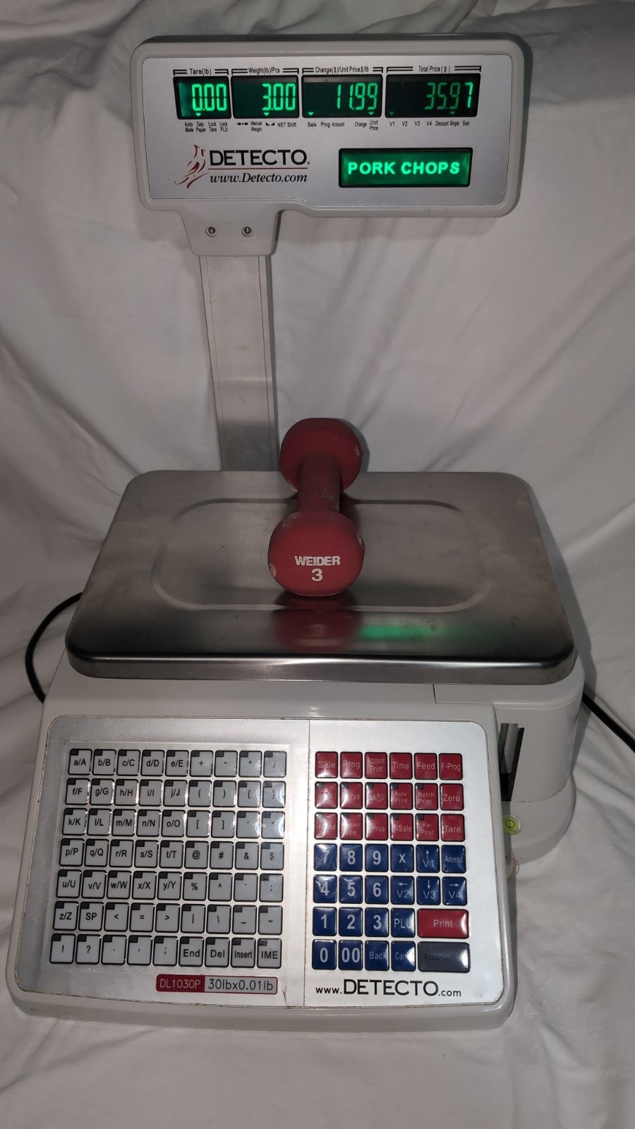 Cardinal Detecto DL1030P 30 lb. Digital Price Computing Scale