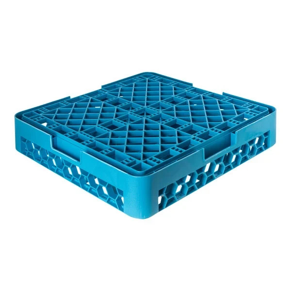 Carlisle RG25 OptiClean 25-Compartment Blue Washer Glass Rack RG2514 (RG25-14)