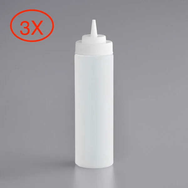12 oz. OR 24 oz CLEAR SQUEEZE BOTTLES ketchup, barbecue Sauce – 3 OR 6 PACK