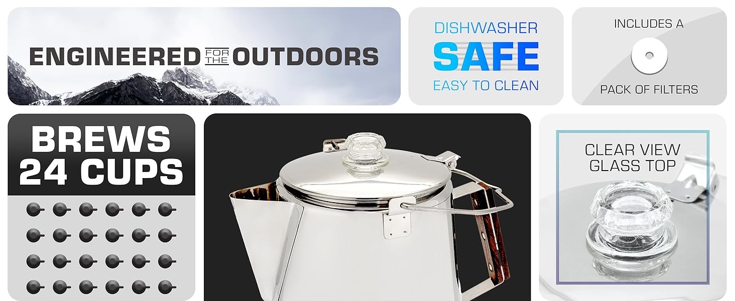Scoutmaster Coffee Percolator Camping — The Ultimate Camping Coffee Maker [24