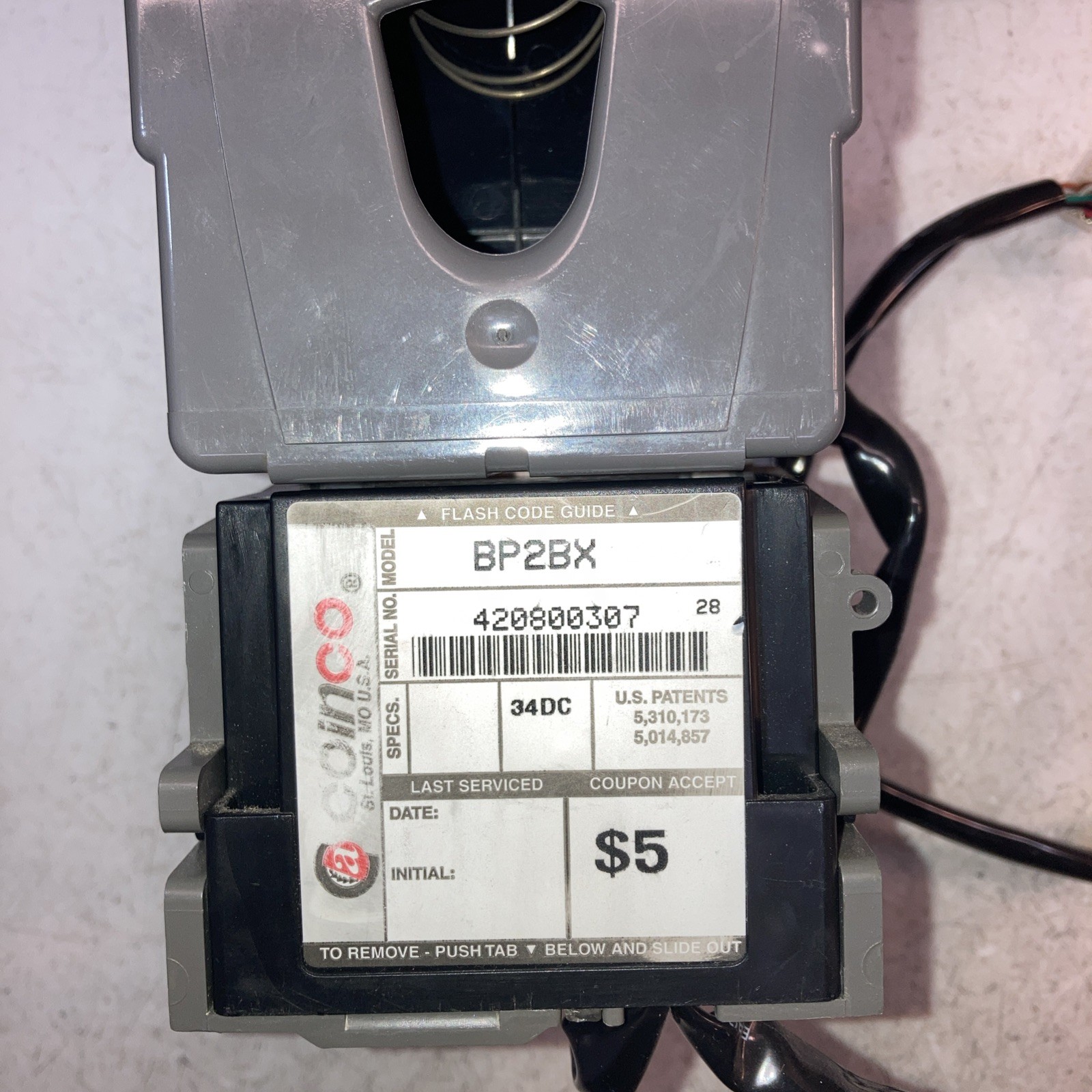 Coinco Bill Pro BP2BX 24/34 Volt Bill Validator. Takes $1-$5.00 . MDB . Rebuilt