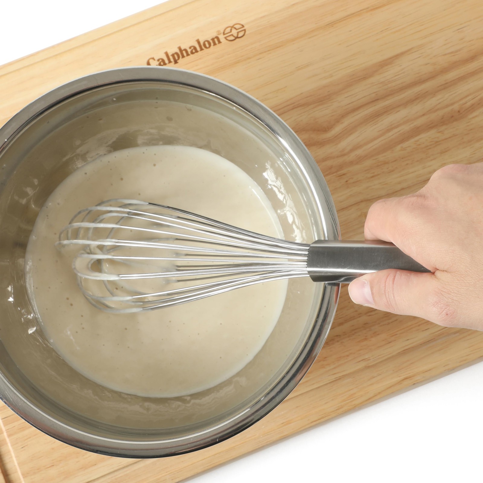 Calphalon Prime 8-Inch Whisk, Stainless Steel (Prime – 8″ Whisk)