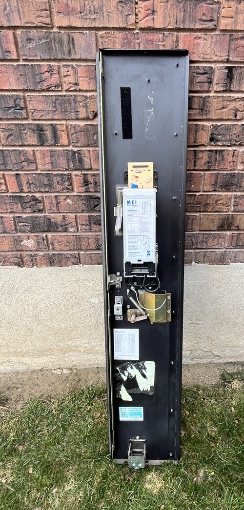 Crane National Vendors 430 Black Door With Lock And Key, Dollar Acceptor 🔥 MEC