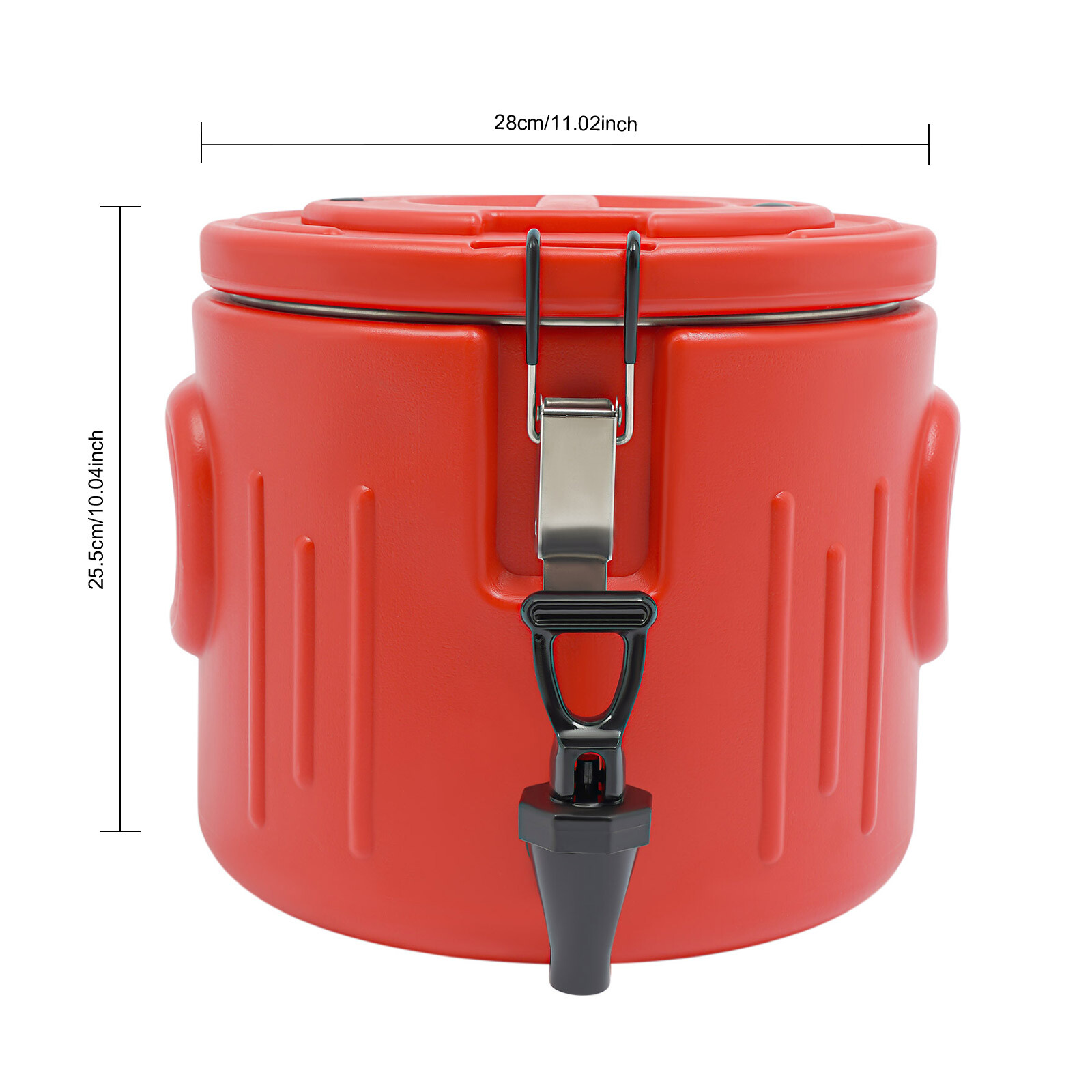 Red Insulated Beverage Containers Insulated Beverage Cooler Insulated Bucket 10L