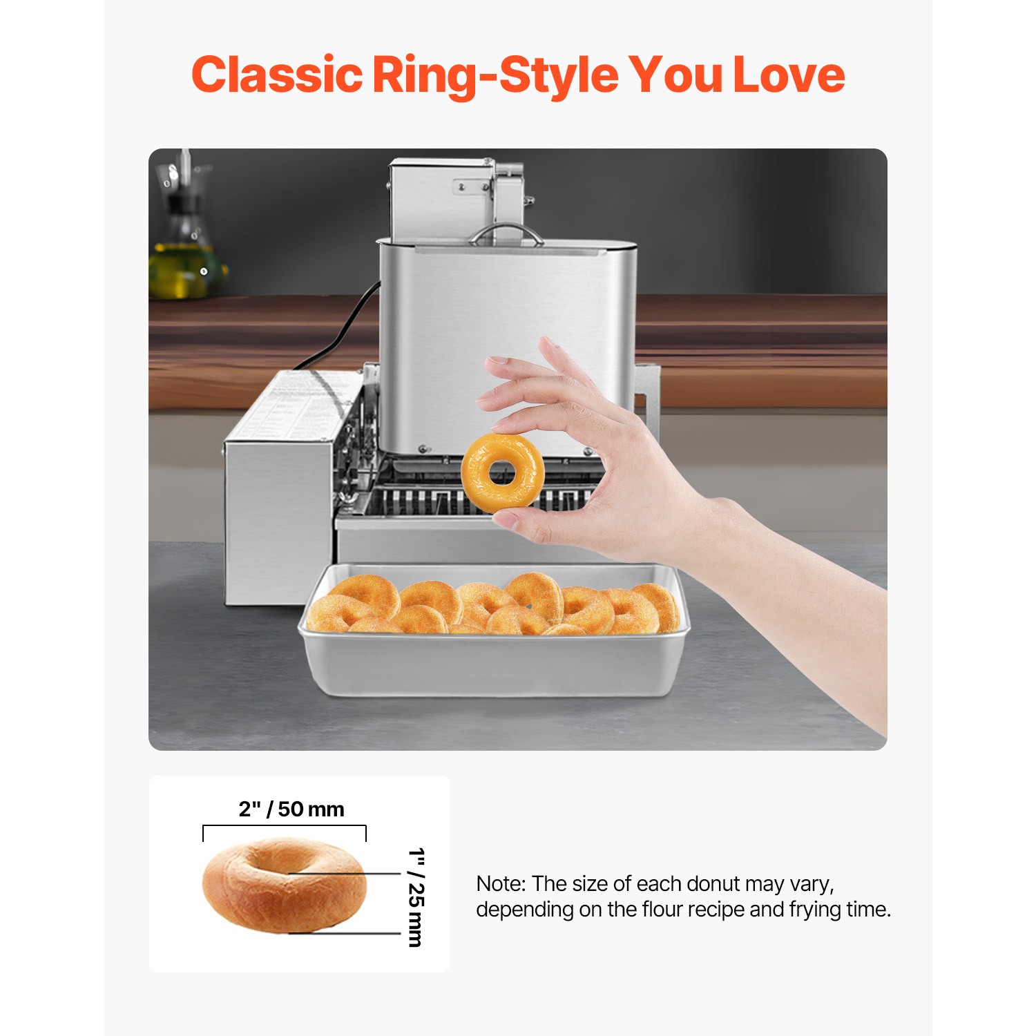 Commercial Automatic Donuts Making Machine Doughnut Maker 4 Rows 240 PCS/H