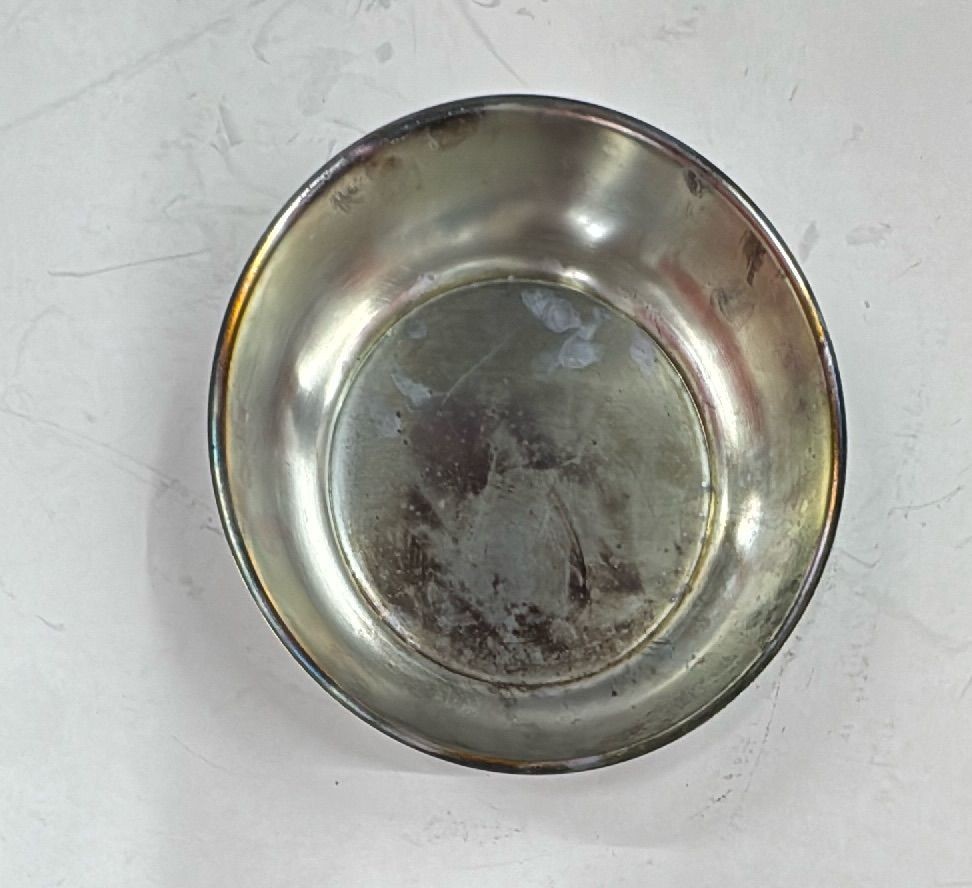 Vintage Stainless Steel Mixing Bowl 10 Inch Diameter Medium Depth Silver Used