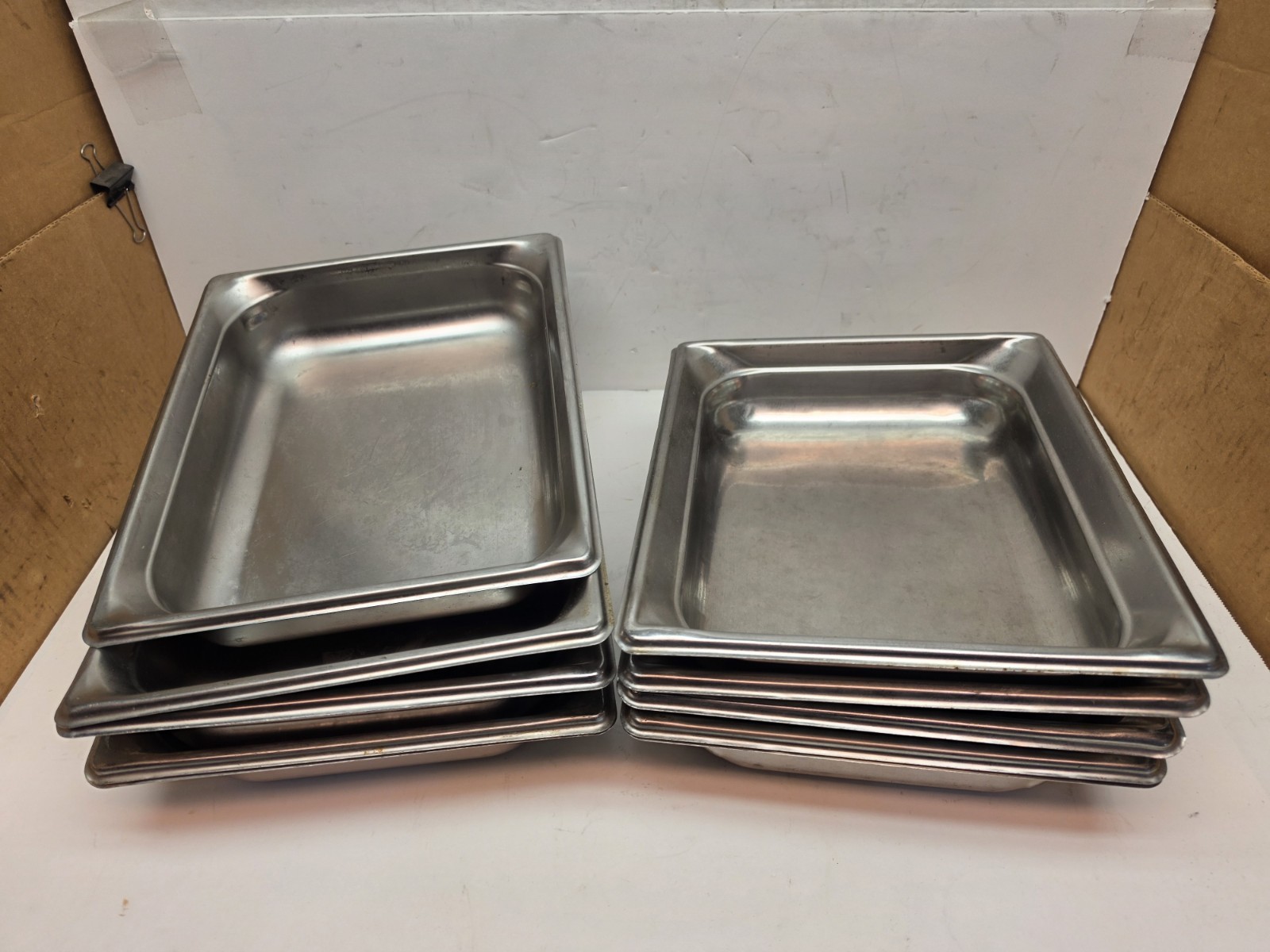 Lot 10 Vollrath 57248 Half Size Steam table Pan 2-1/2″ deep 22 Ga