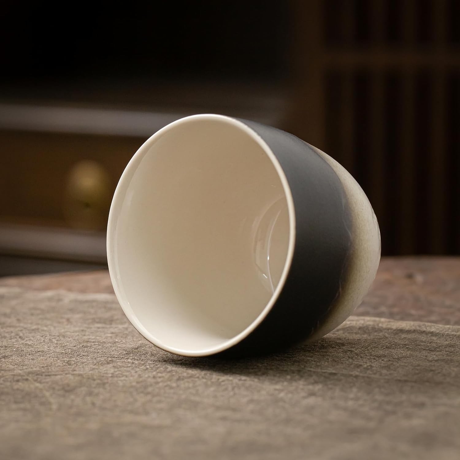 Ceramic Japanese Tea Cups Set of 4pcs, 5.4oz/160ml Elegant Ceramic Matcha Cups