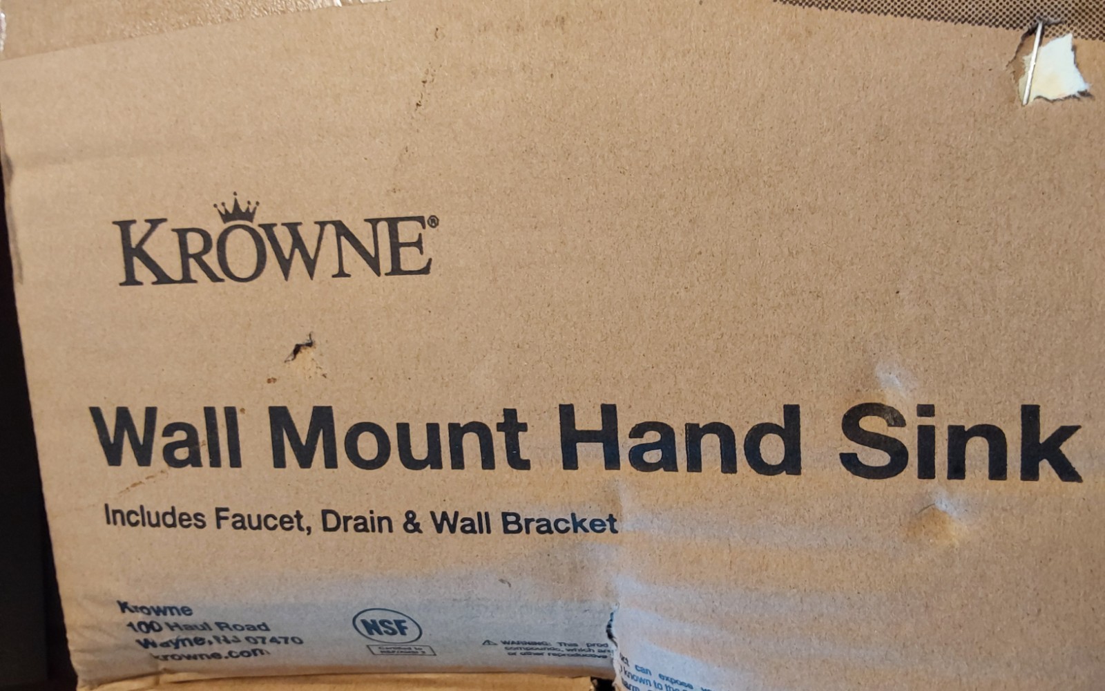 KROWNE HS-9L Space Saver Wall Mount Hand Sink