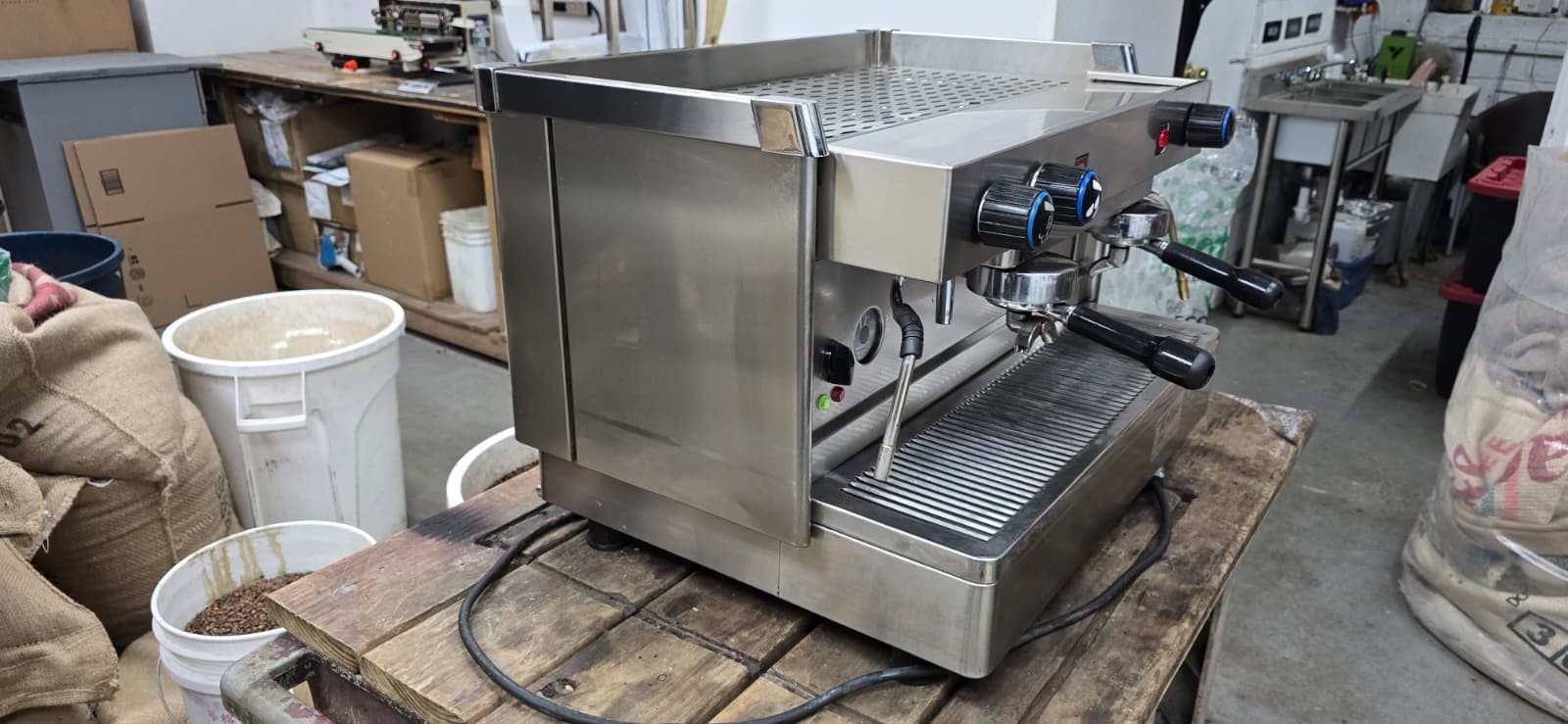 NEW 2 Group Stainless Steel Commercial Espresso Cappuccino Machine Handmade