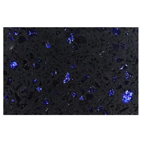 24″ x 30″ Rectangular All-Weather Quartz Restaurant Table Top in Blue Galaxy